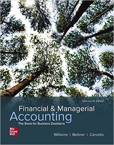 Financial & Managerial Accounting (19th Edition) BY Williams - Hq Pdf